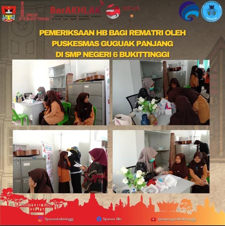 Pemeriksaan HB Remaja Putri Oleh Puskesmas Guguak Panjang