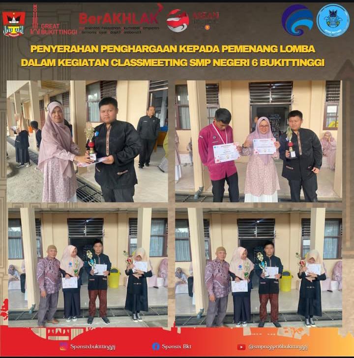 Penyerahan Penghargaan Kepada Pemenang Lomba Hari Guru, Classmeeting