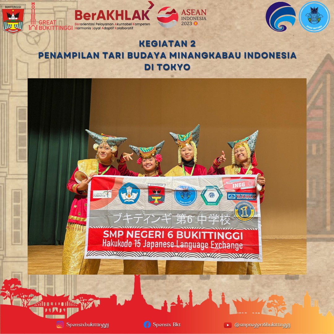Penampilan Tari Piring Budaya Minangkabau Indonesia di Tokyo✨